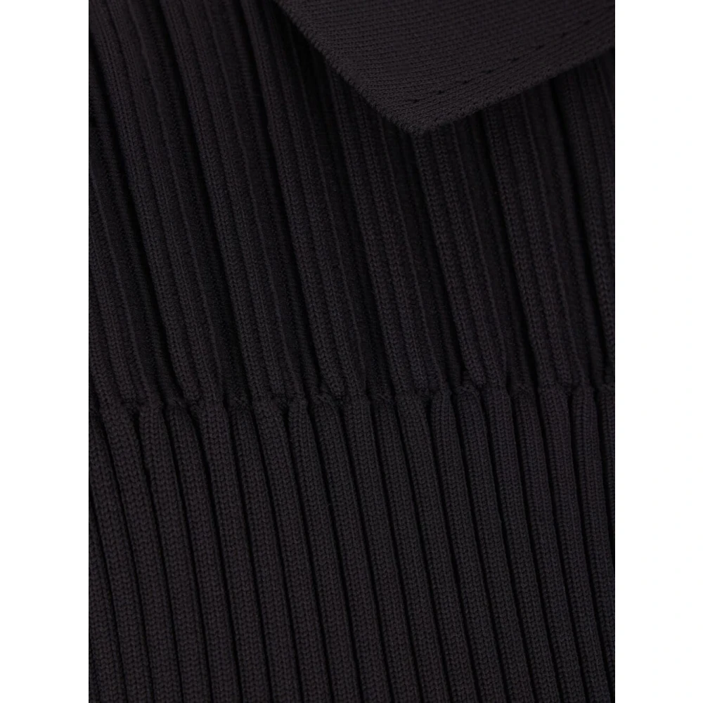 Cfcl Fluted Cropped Cardigan Black Dames