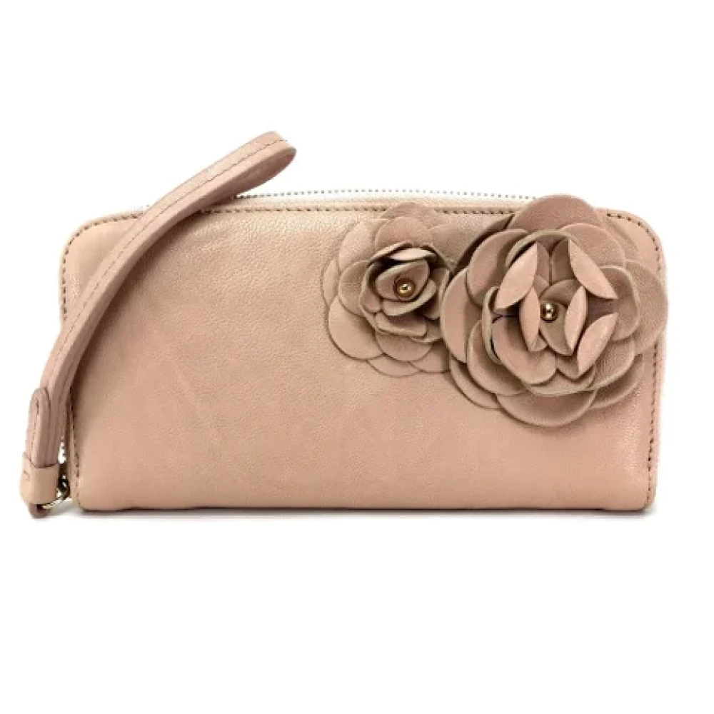 Jimmy Choo Pre-owned Leather wallets Pink Dames