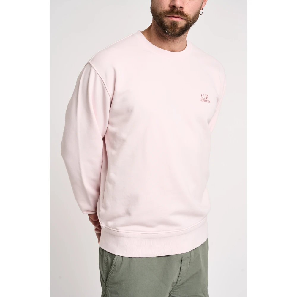 C.P. Company Geribbelde Crew Neck Sweatshirt Pink Heren