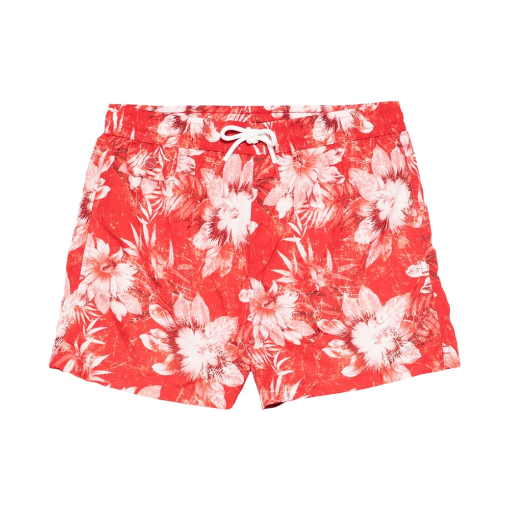 Kiton Rode Strandkleding voor Mannen Red Heren