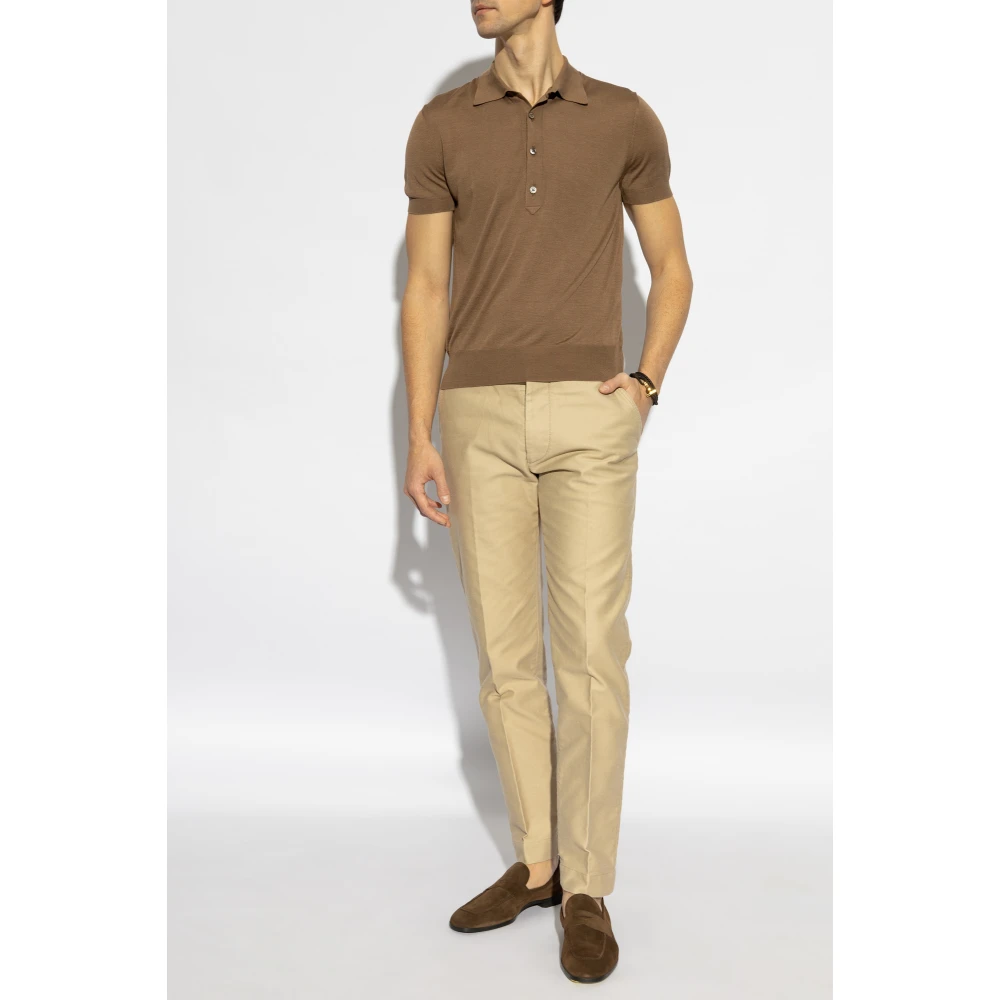 Tom Ford Polo Brown Heren