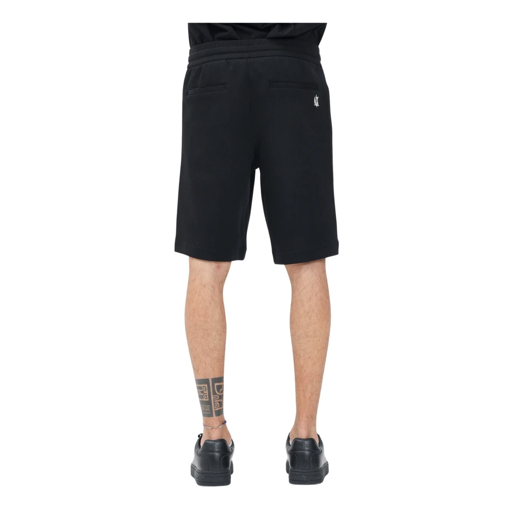 Armani Exchange Sportieve Zwarte Shorts voor Mannen Black Heren