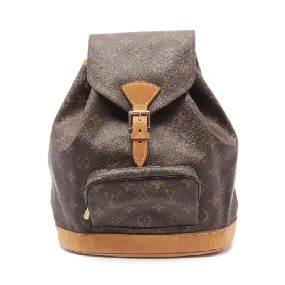 Louis Vuitton Vintage Pre-owned Canvas backpacks Brown Dames