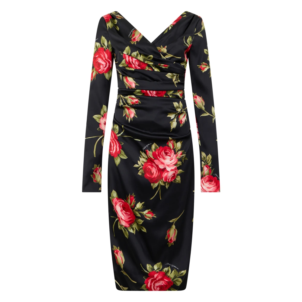 Dolce & Gabbana Damen Schwarz Kleider, K, Mgröße: