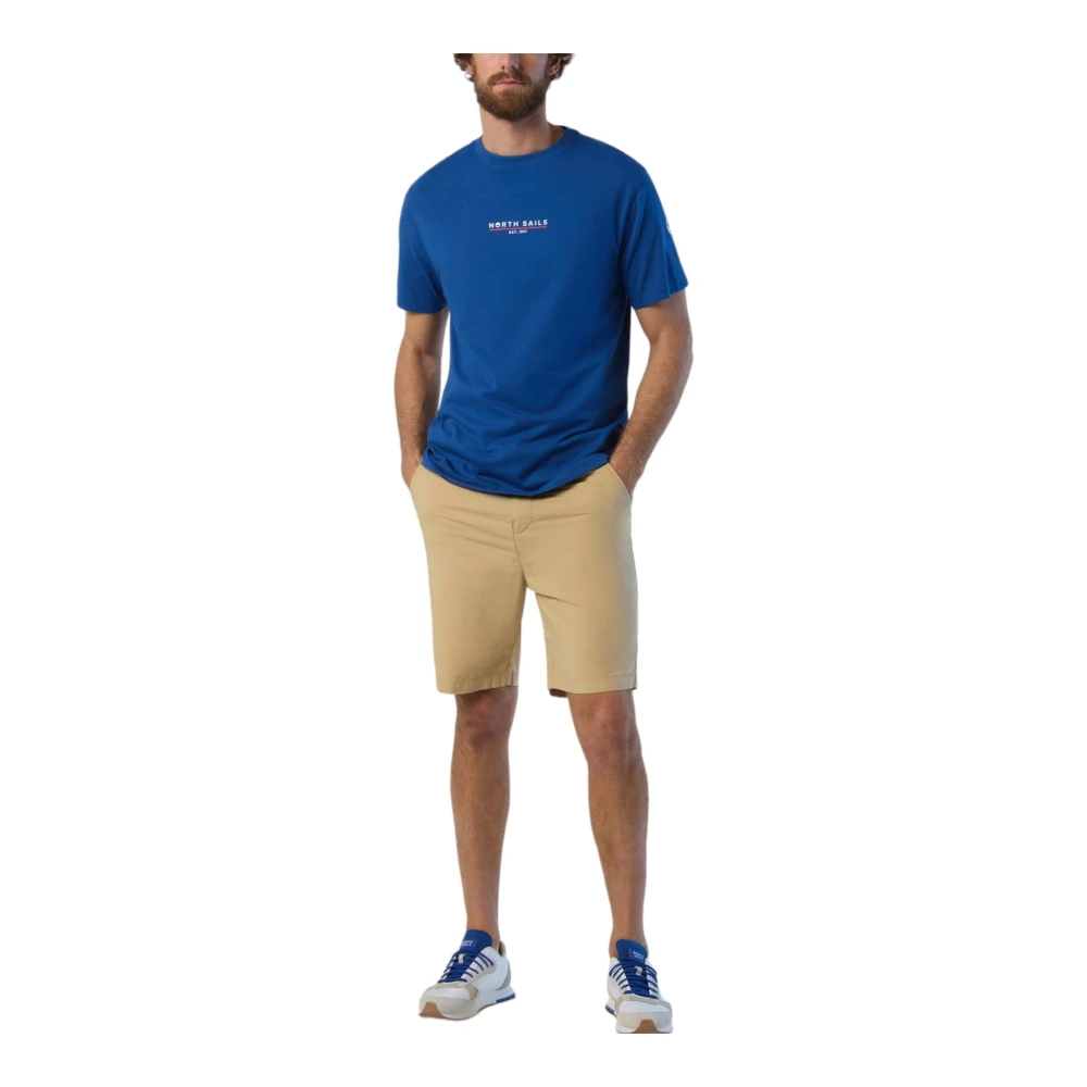 North Sails Korte Mouw T-shirt Blue Heren