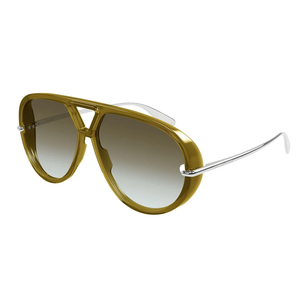 Bottega Veneta Unisex Gray Sunglasses, 63 Mm, Aviator Sunglasses