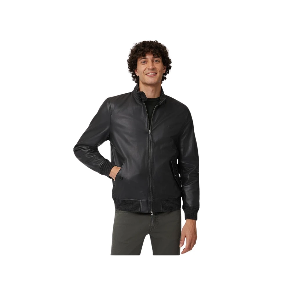 Harmont & Blaine Bomber Pelle Black Heren
