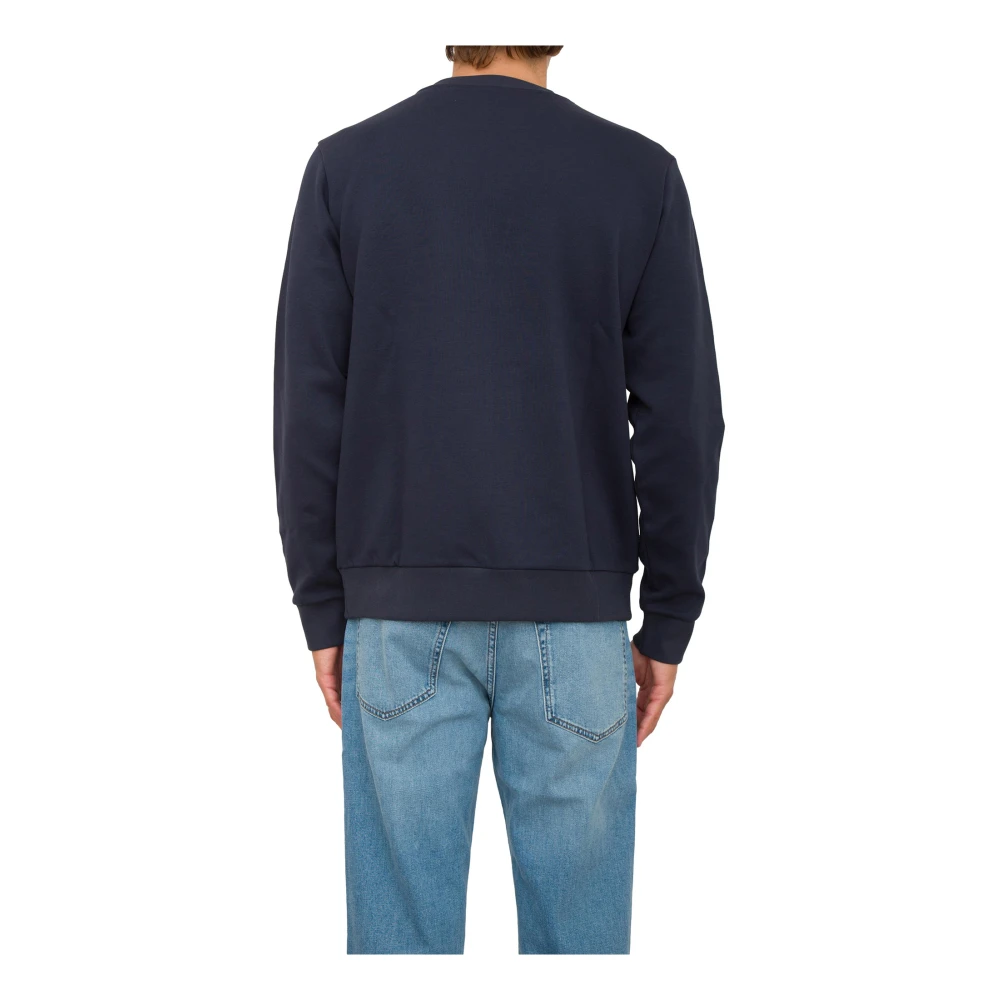 Hugo Boss Blauwe Sweatshirt Casual Urban Stijl Blue Heren