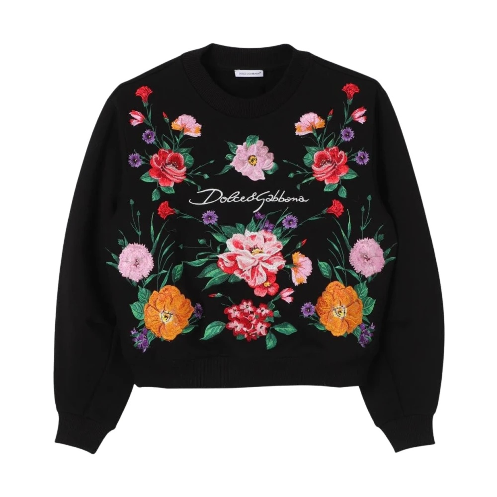 Dolce & Gabbana Unisex Embroidered Floral Pullover Sweater