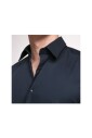 chemise-casual-bleu-marine-uni