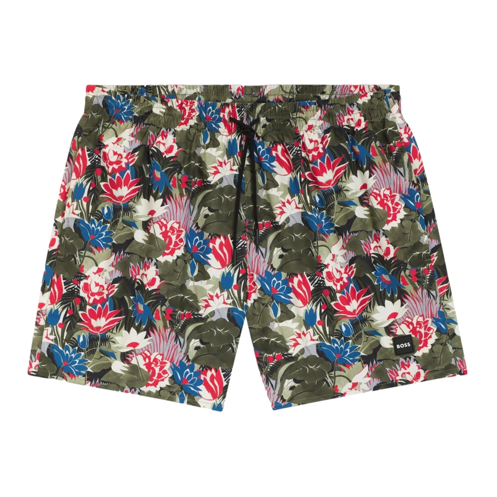 Hugo Men's Multicolor Beachwear, Xl, Piranha Swim Shorts