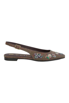 Broderade Ballet Flats Fantasi Stil