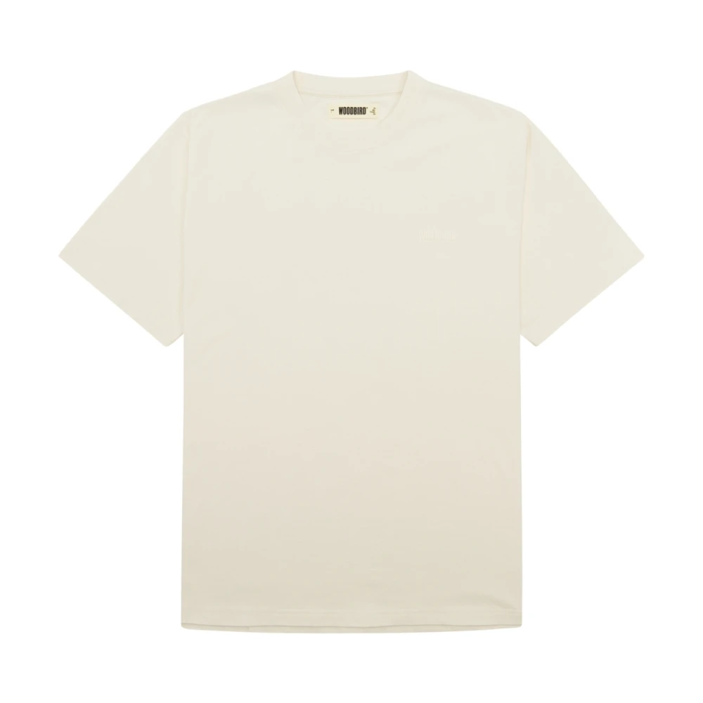 Woodbird Off White Base Tee Beige Heren