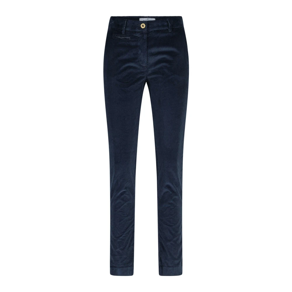 Mason's Slim-Fit Corduroy Broek New York Blue Dames