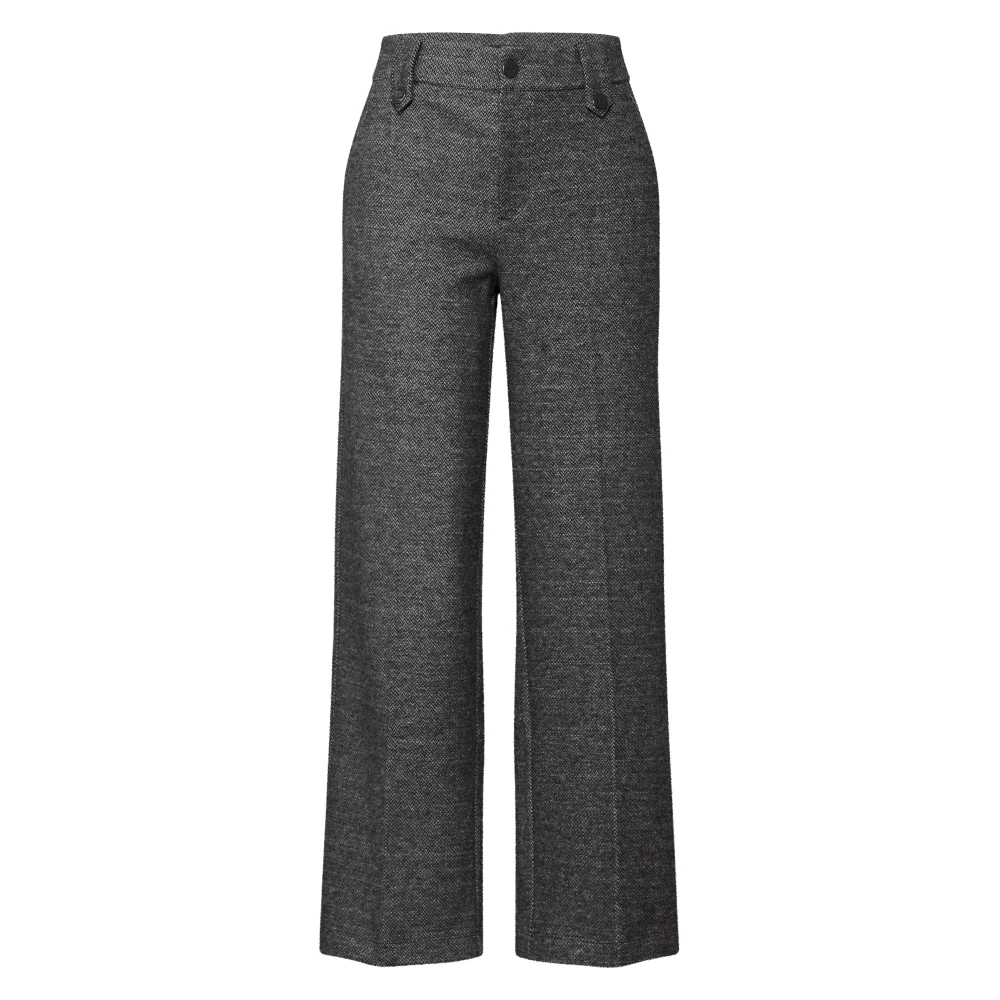 Street One Casual Fit Hoge Taille Rechte Pijp Broek Gray Dames