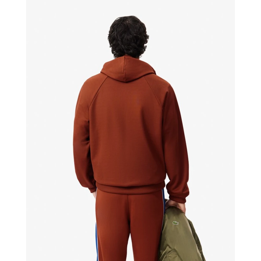 Lacoste Bruine Relaxed Hoodie Heren Brown Heren