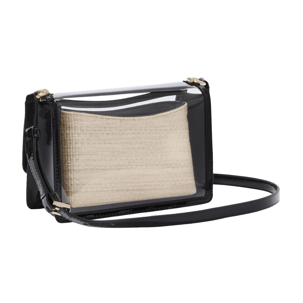 Furla Parelmoer Trim Schoudertas Beige Dames