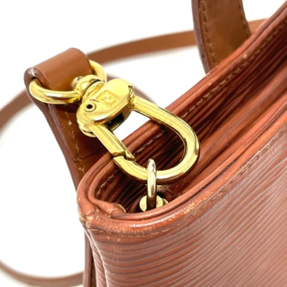 Fendi Vintage Pre-owned Leather fendi-bags Brown Dames