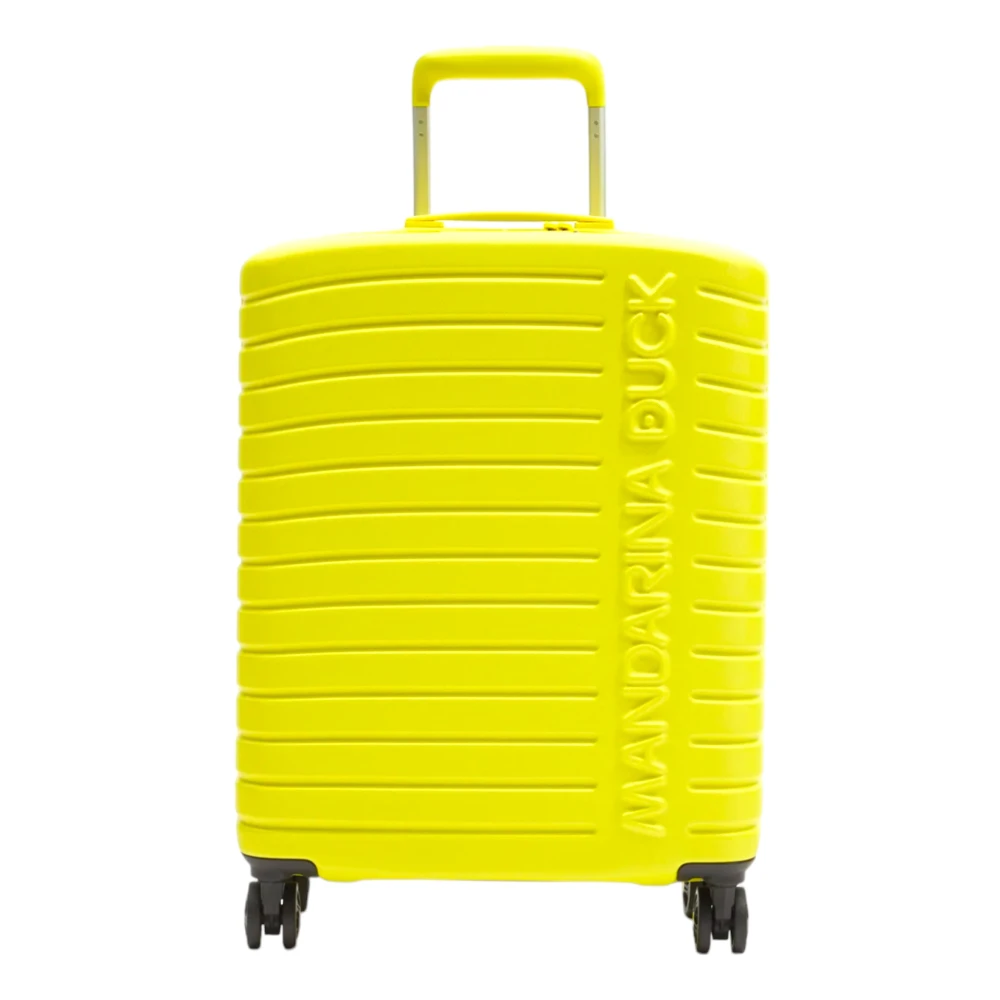 Mandarina Duck Vrouw Geel Koffers Dames, One Size, Polyester, Flyduck Cabinekoffer
