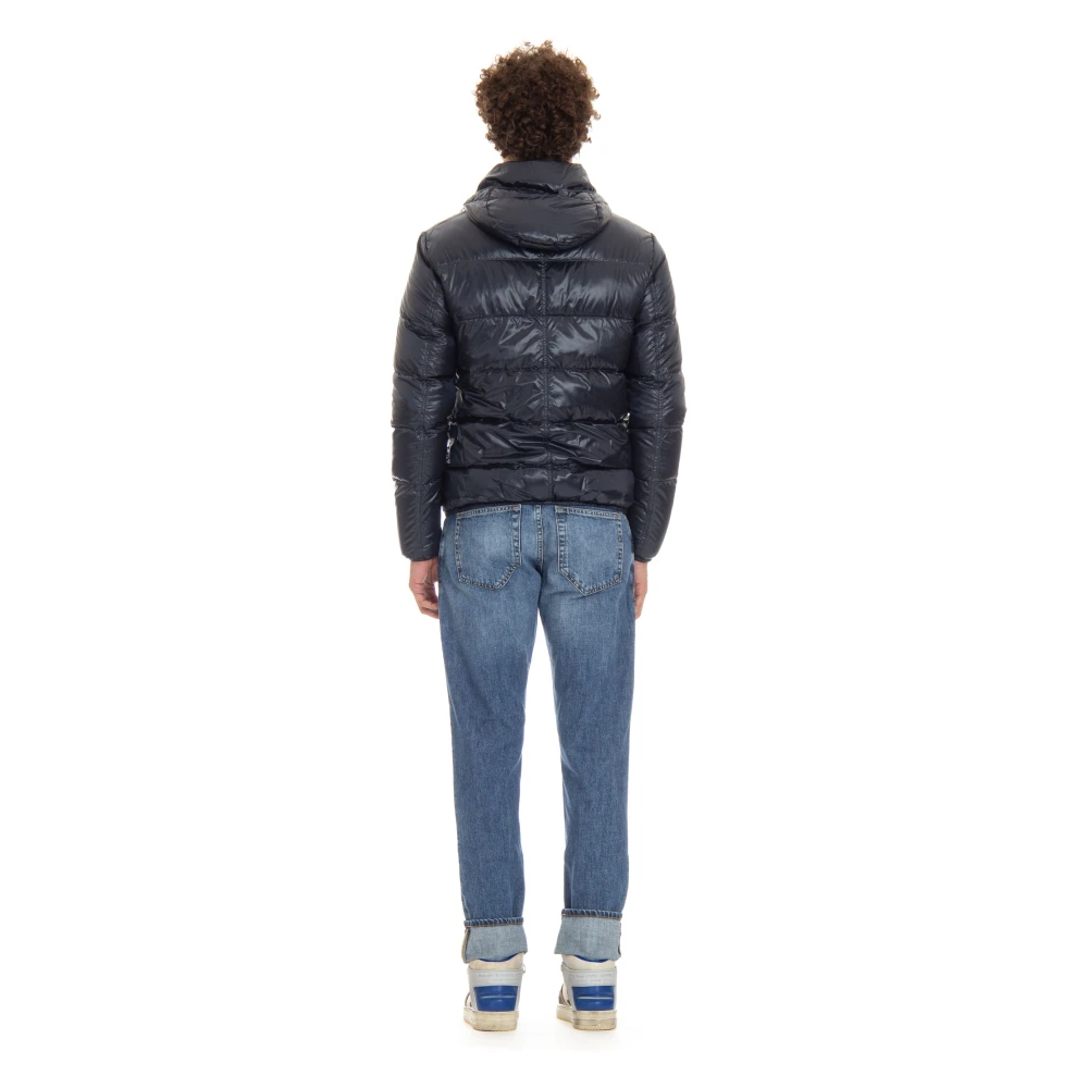 Herno Blauwe Puffer Jacket Blue Heren