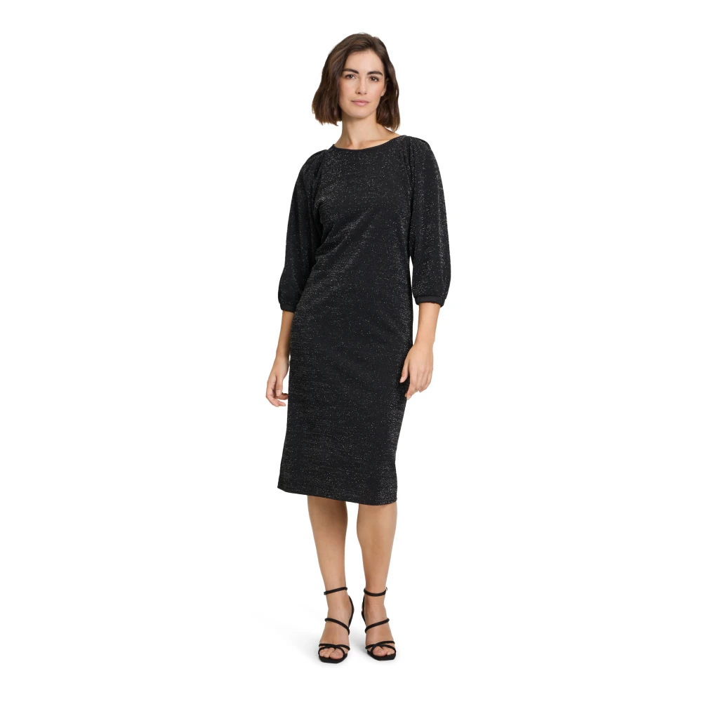 Betty Barclay Elegante Jerseyjurk met 3 4 Mouwen Black Dames