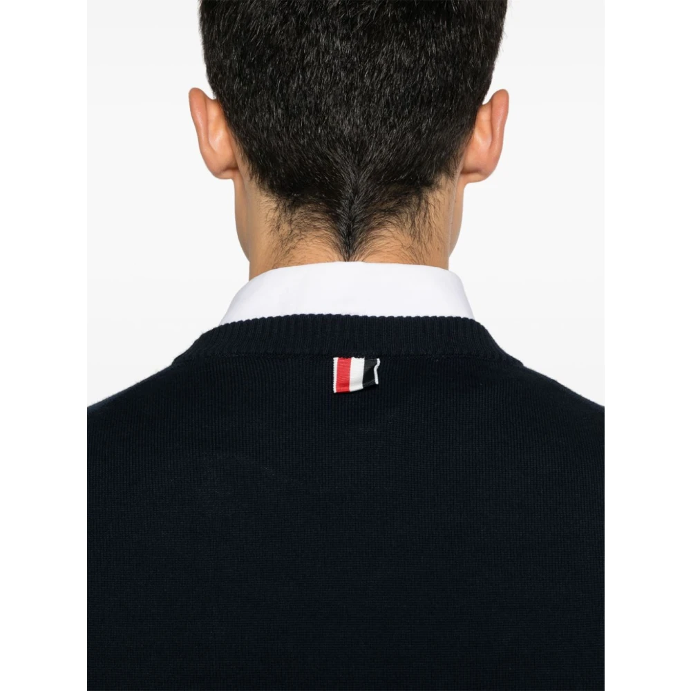 Thom Browne Blauwe Herentrui Blue Heren