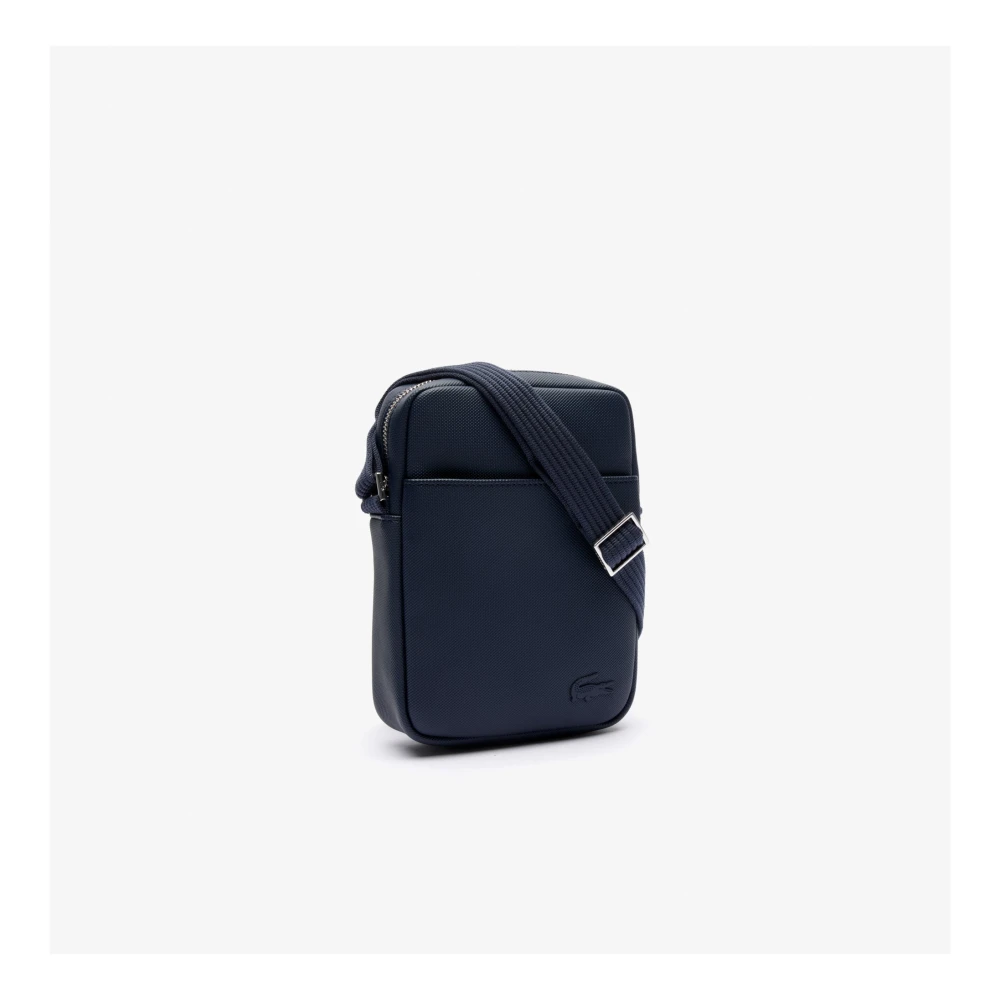 Lacoste Klassieke Heren Schoudertas met Krokodil Blue Heren