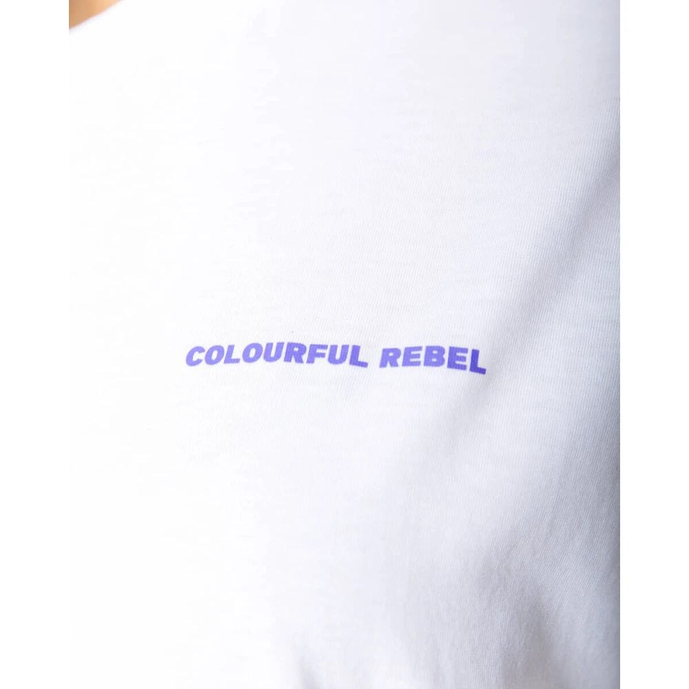 Colourful Rebel Motel Loosefit Tee Vrouwen Trendy T-shirt White Dames