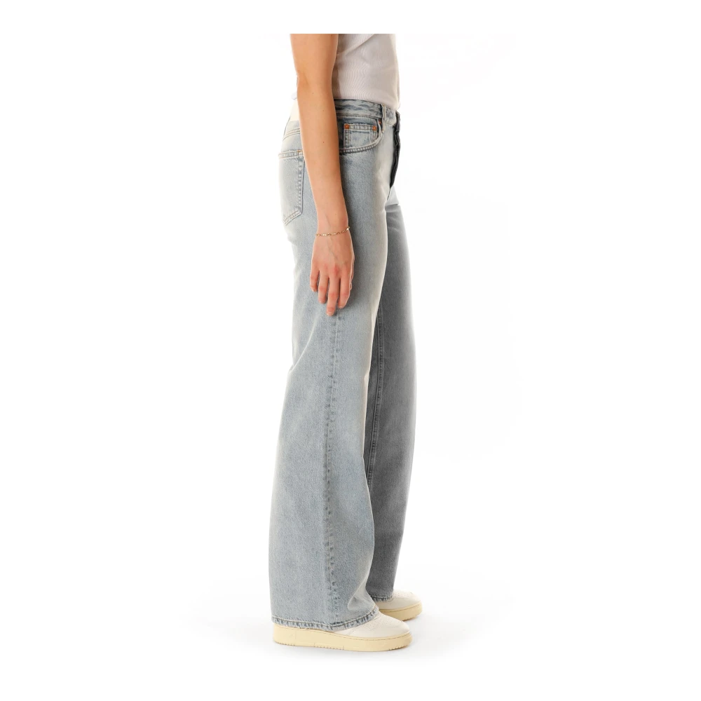 closed Flared Leg Jeans met lage taille Blue Dames