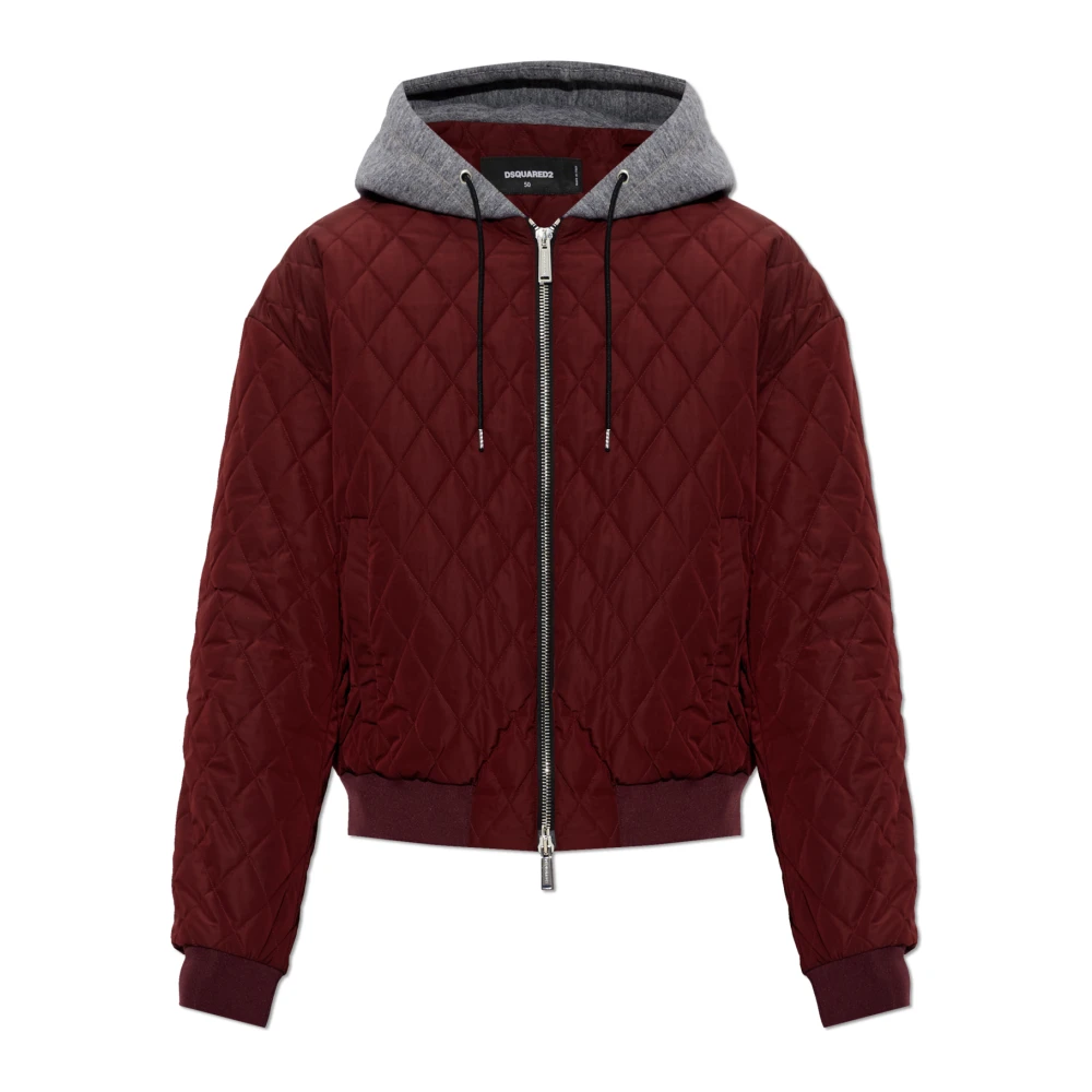 Dsquared2 Uomo Rosso - Bomber Jacket - Jackets - Xl