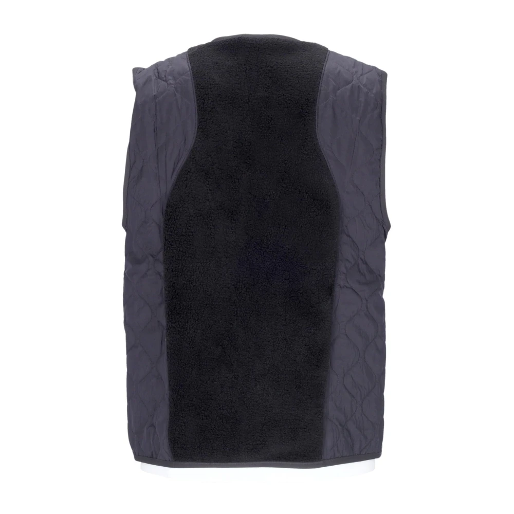 Puma Zwarte Sherpa Mouwloze Vest met Rits Black Heren