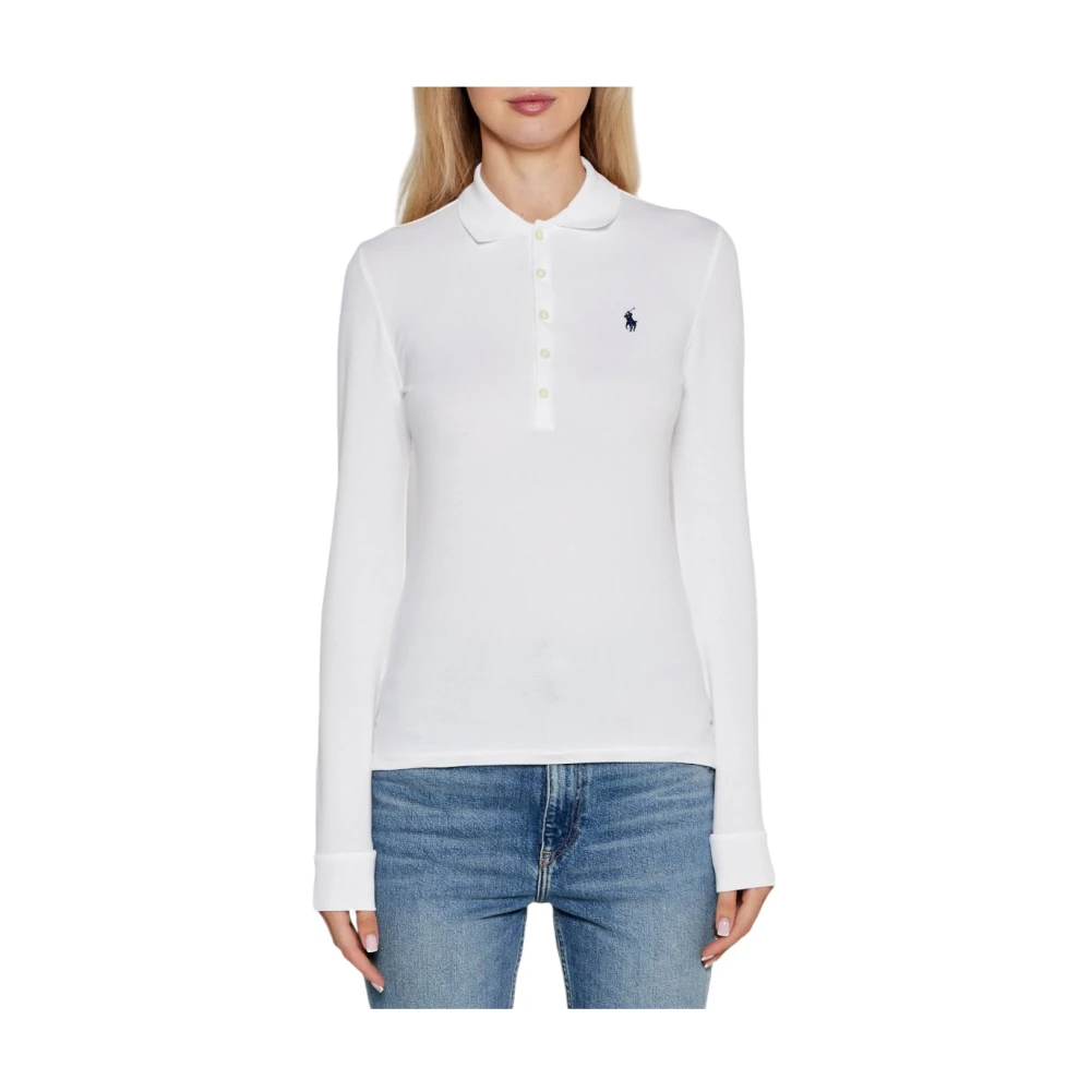 Polo Ralph Lauren Klassieke Polo Shirt Collectie White Dames