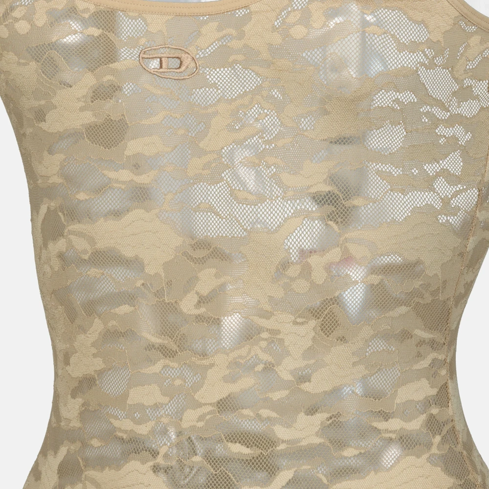 Diesel Kanten body Lente-Zomer 2025 Collectie Beige Dames