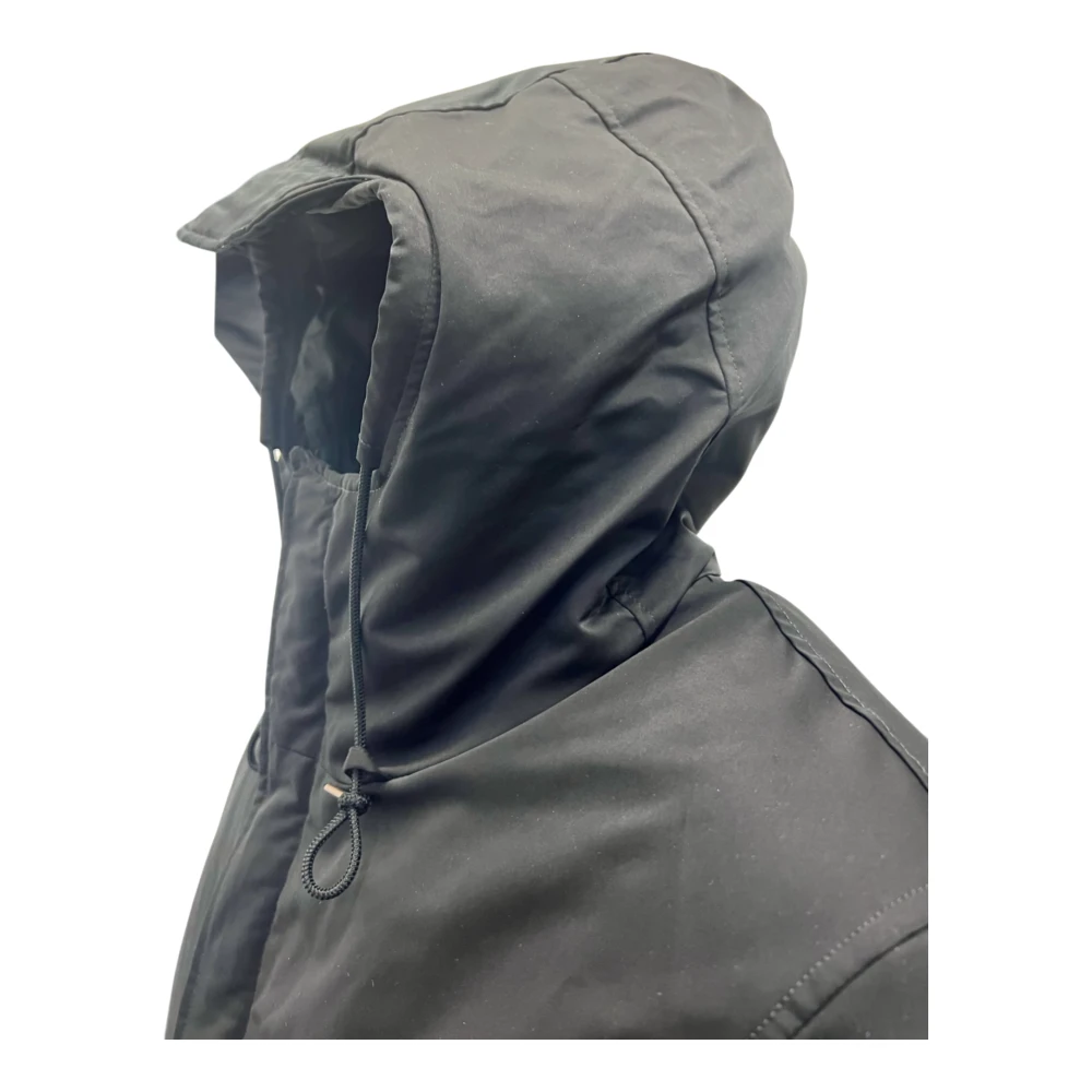 Ten C Rainstorm Parka Micro Thin Zwart Black Heren