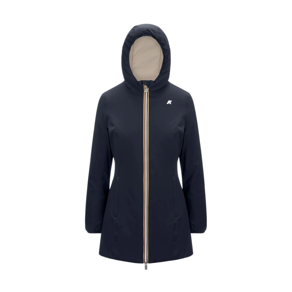 K-way Denise St Warm Double Parka Blue Dames