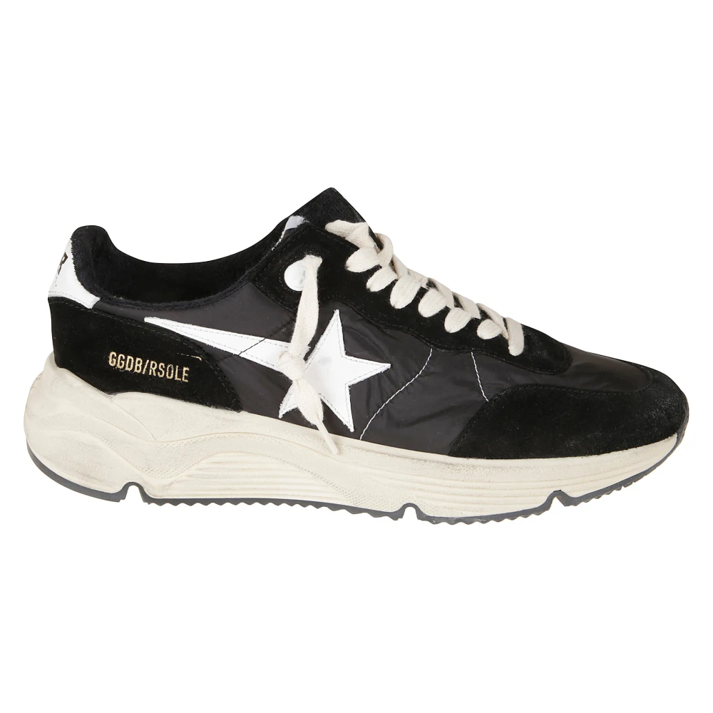Golden Goose Men's Black Sneakers, 11 Uk, Running Sole Trainers
