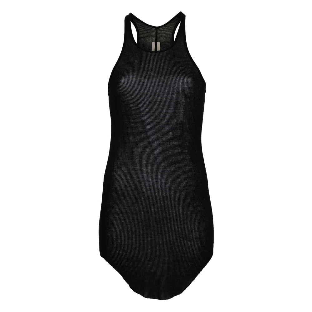 Rick Owens Rib Tanktop Black Dames