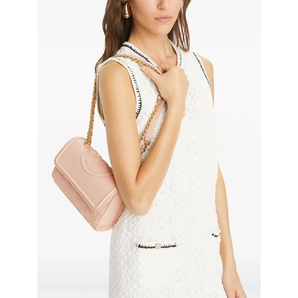 TORY BURCH Zacht Graan Klein Blush Leren Tas Pink Dames