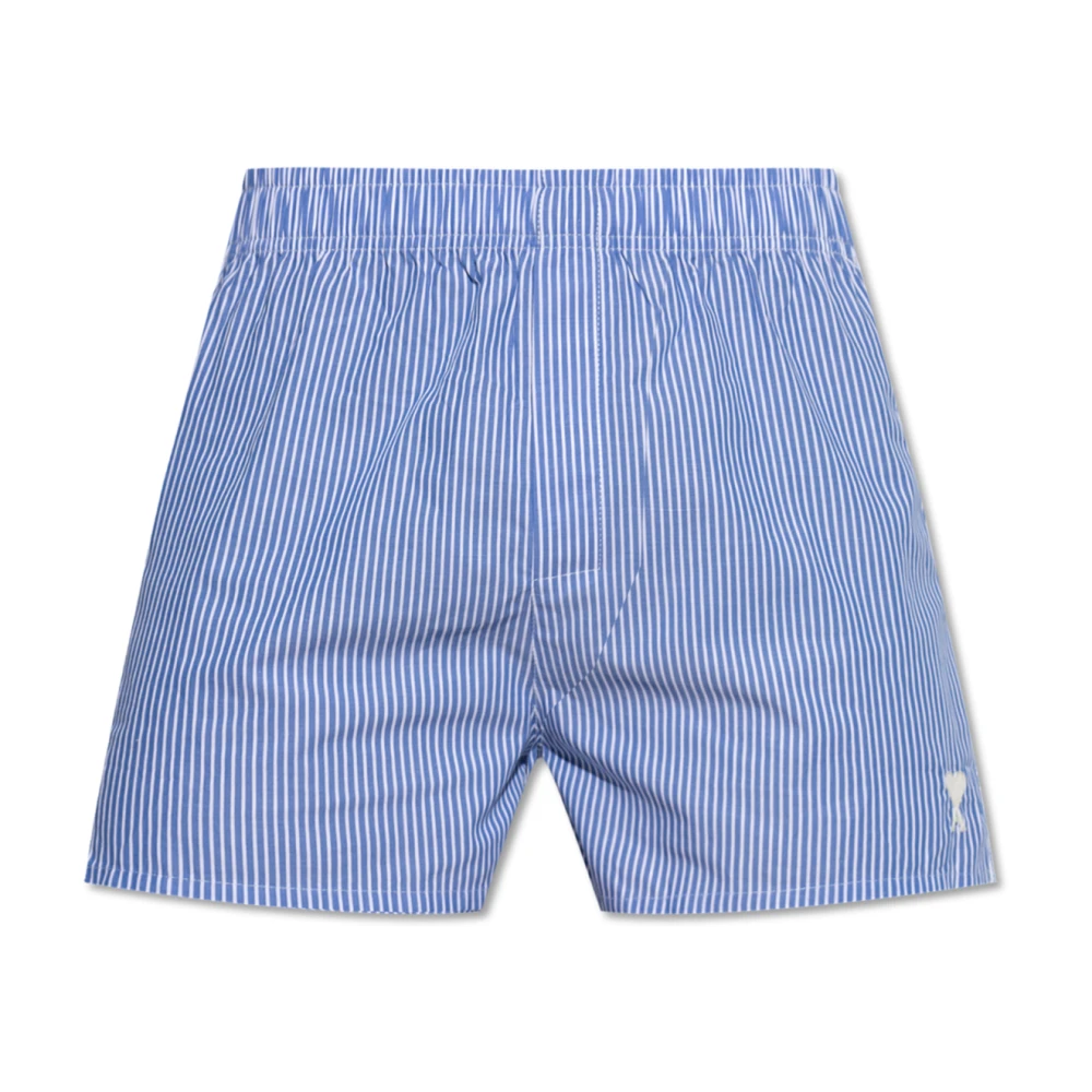 Ami Paris Boxers met logo Blue Heren