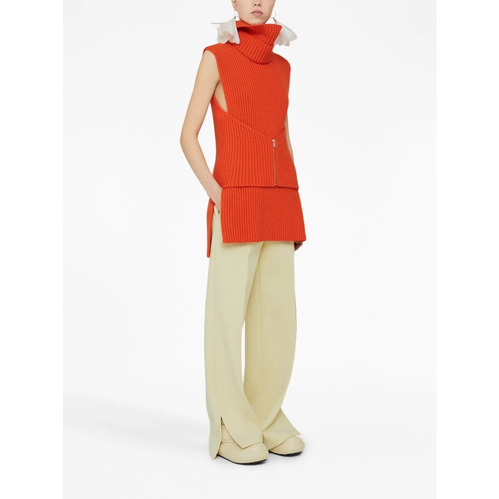 Jil Sander Stijlvolle Top voor een Trendy Look Orange Dames