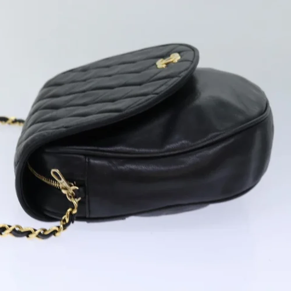 Chanel Vintage Pre-owned Leather shoulder-bags Black Dames