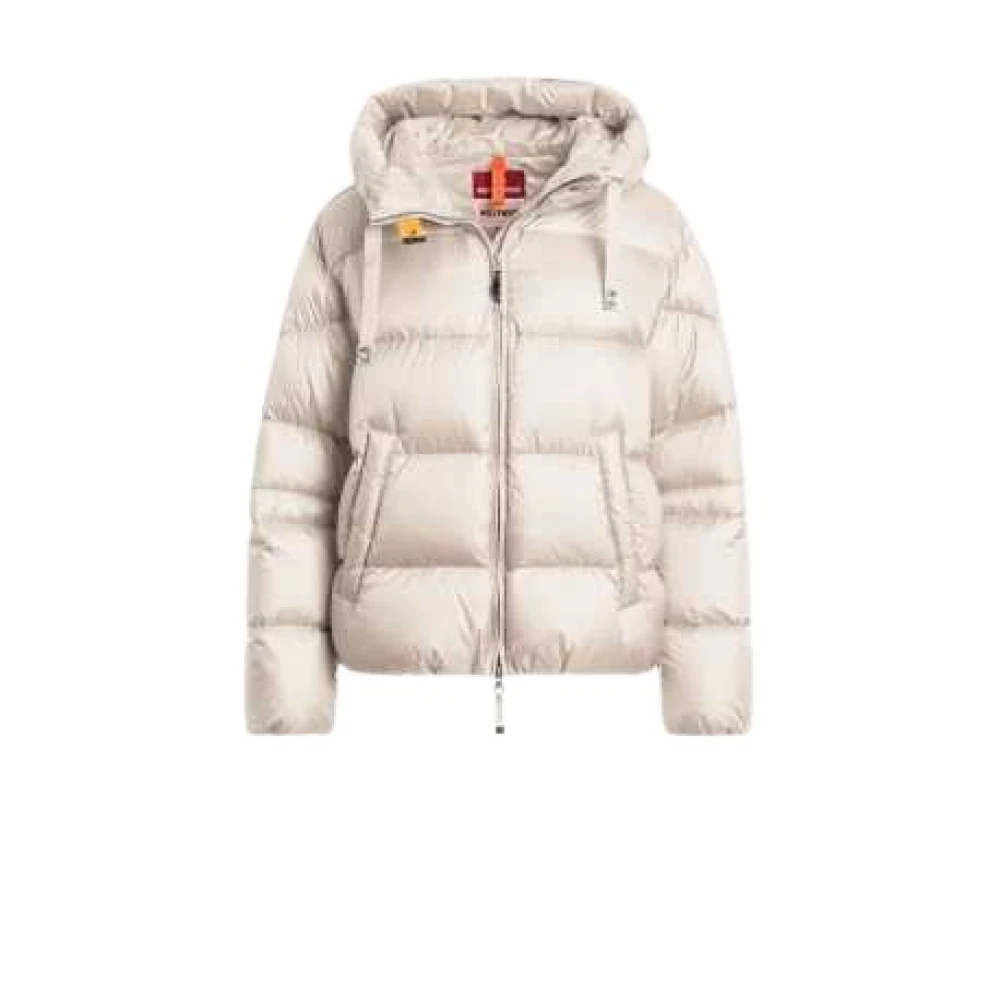 Parajumpers Women's Beige Short Moonbean Hooded Jacket