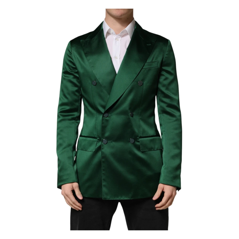 Dolce & Gabbana Mannelijk Groente Jassen Heren, Groen, M, Blazers