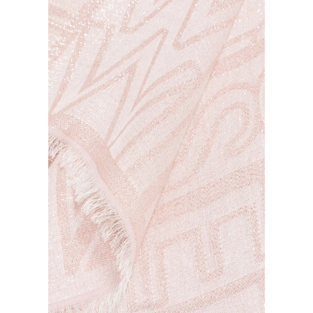 Twinset Roze Glitter Rechthoekige Rode Zoom Top Pink Dames