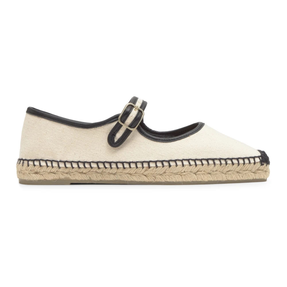 Castañer Women's White Padua Mary Jane Espadrille - Espadrilles - 5 Uk - Shoes