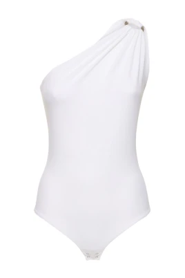 Matte Jersey One-Shoulder Bodysuit