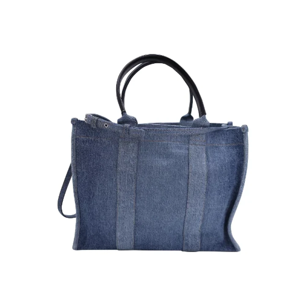 Balenciaga Vintage Pre-owned Cotton balenciaga-bags Blue Dames