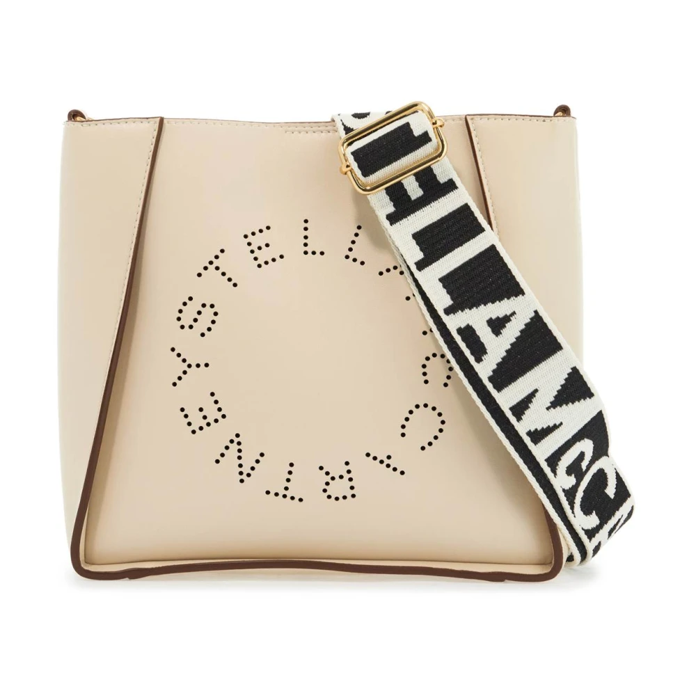 Stella Mccartney Crossbody Tas met Geperforeerd Logo Brown Dames