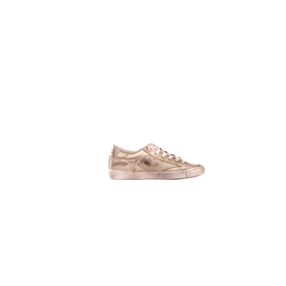 Philippe Model Leren Logo Sneakers Rubberen Zool