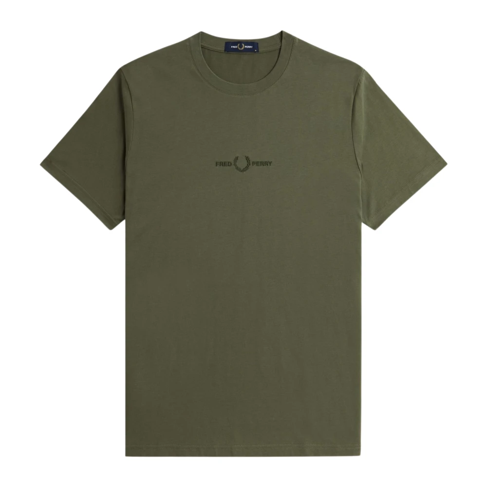 Fred Perry - Besticktes T-Shirt Grünes Top - Tops - Herren - Grün - Xl - Bild 3